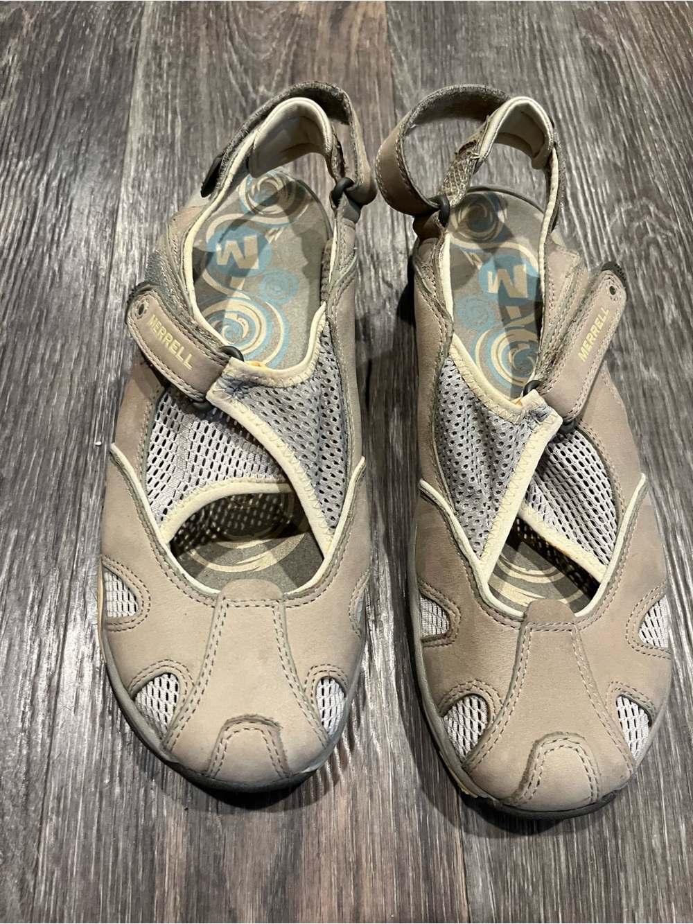 Merrell Women's Taupe Mesh Sport Sandals